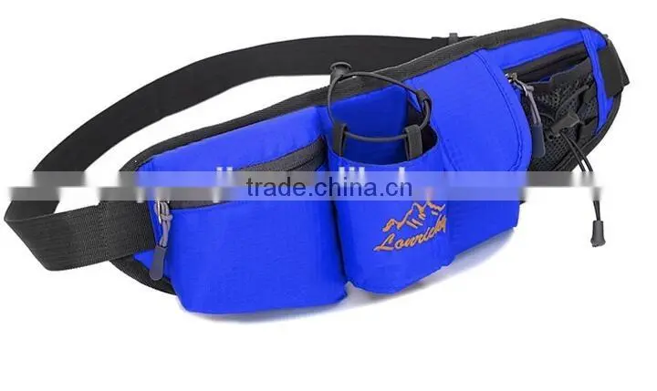 Outdoor Sports Fanny Waist Pack Unisex, Adjustable Strap Travel Sport Running Waist Bag with Water Bottle Storage Mesh Pocket