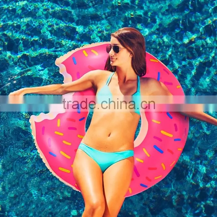 Inflatable donut swim ring,inflatable donut pool float ,inflatable donut