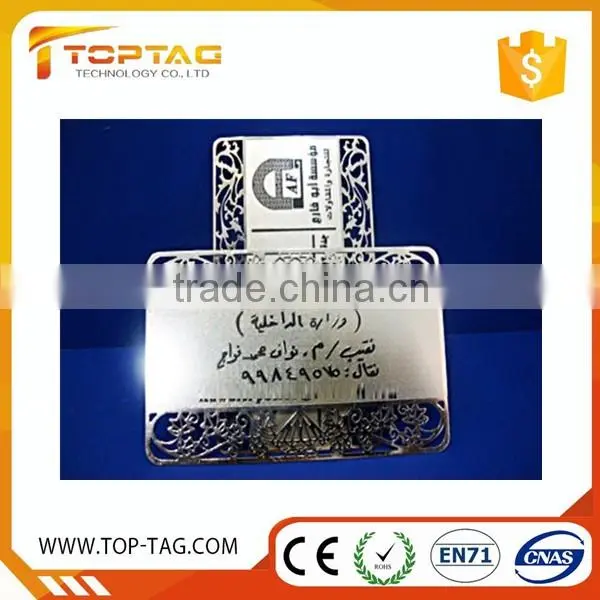 Wholesale Stainless steel Metal Business Name Card Cheap