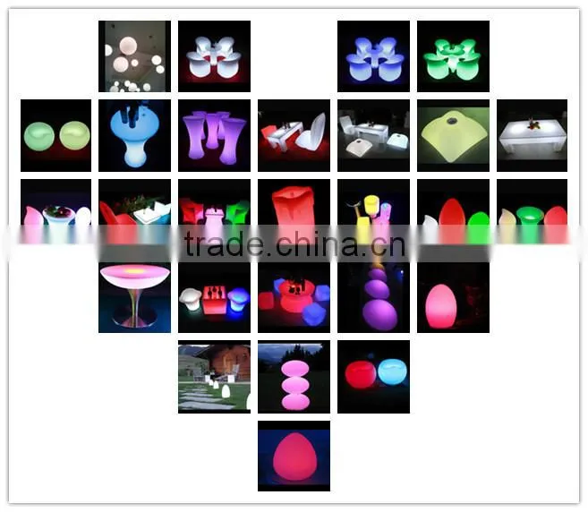 WorkWell color changeable outdoor seating cube LED ligh chair TYC20