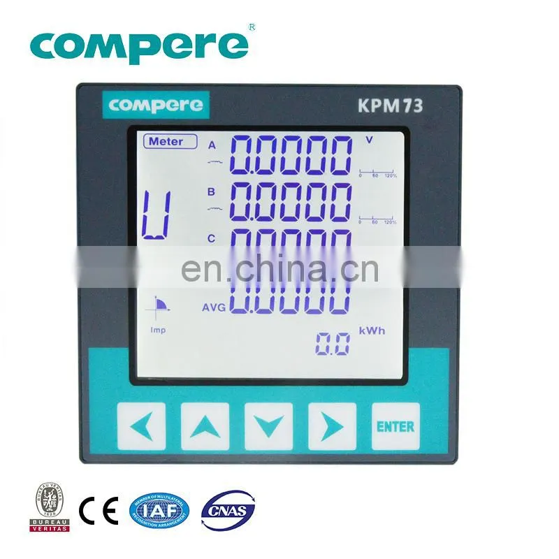 Wholesale power meter modbus tcp three phase rs485 port multifunction meter KPM10 electric meter price
