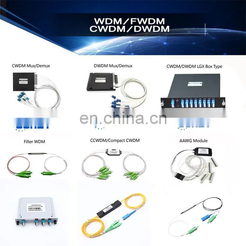 3 Ports FTTH Wdm 1310 1490 1550 Fwdm Steel Tube Fwdm