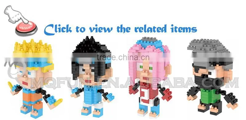 Mini Qute LINKGO Kawaii 5 styles cartoon South Park block diamond plastic building block boys educational toy