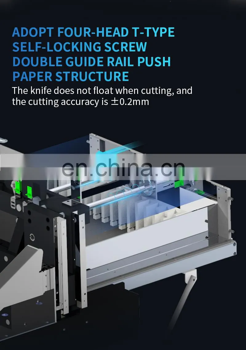 Samsmoon New Arrival Office Mute Hydraulic Electric Heavy Duty Max Cutting Size 500Mm Guillotine Paper Cutter