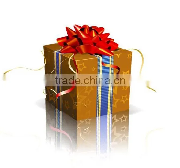 The Hign Quality Purple Grosgrain Betterfly Ribbon with Gold Edge for Valentine's day Gift Packaging