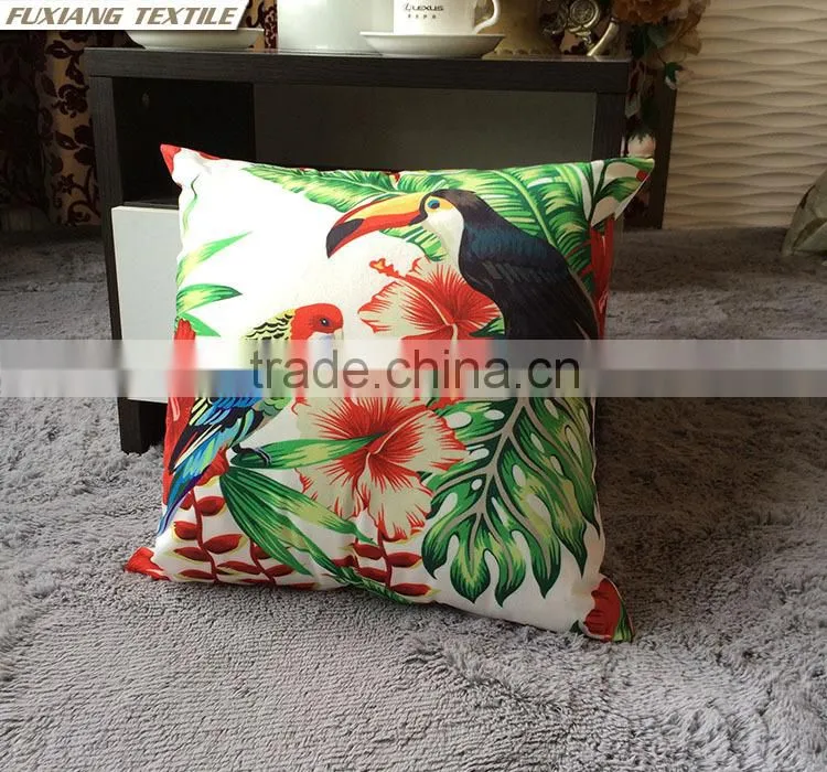 digital print green pillow