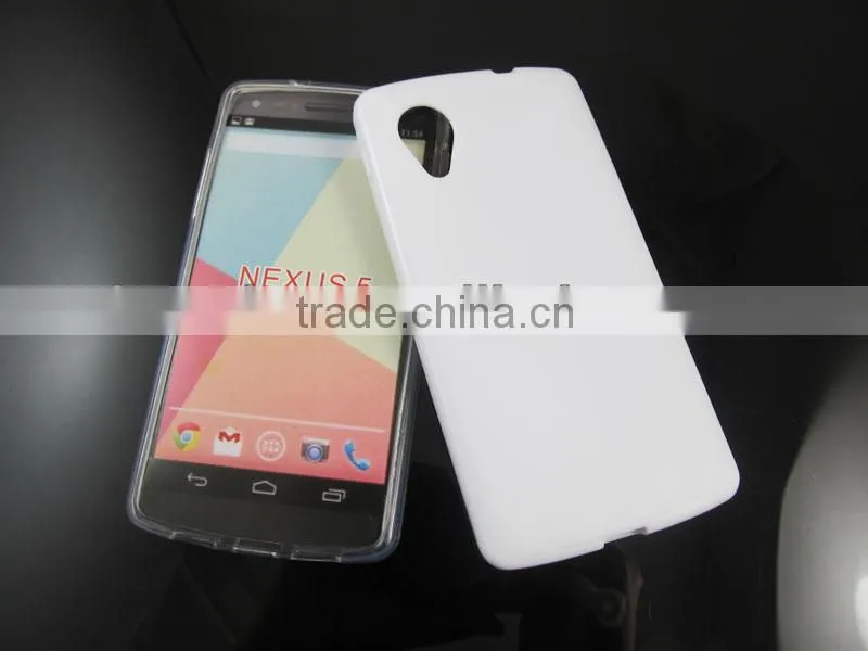 Frosted design jelly TPU cell phone/mobile case/cover for Google Nexus 5