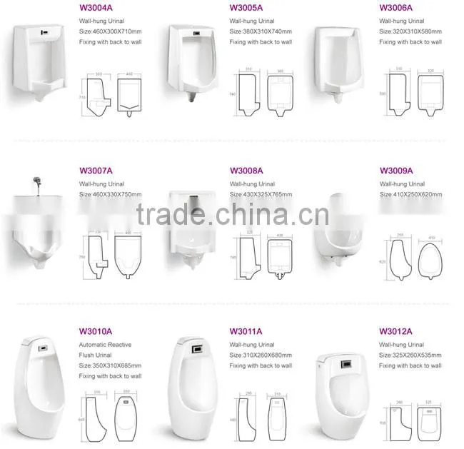 OEM/ODM touch free infrared sensor urinal toilet flush/sensor toilet/concealed auto toilet