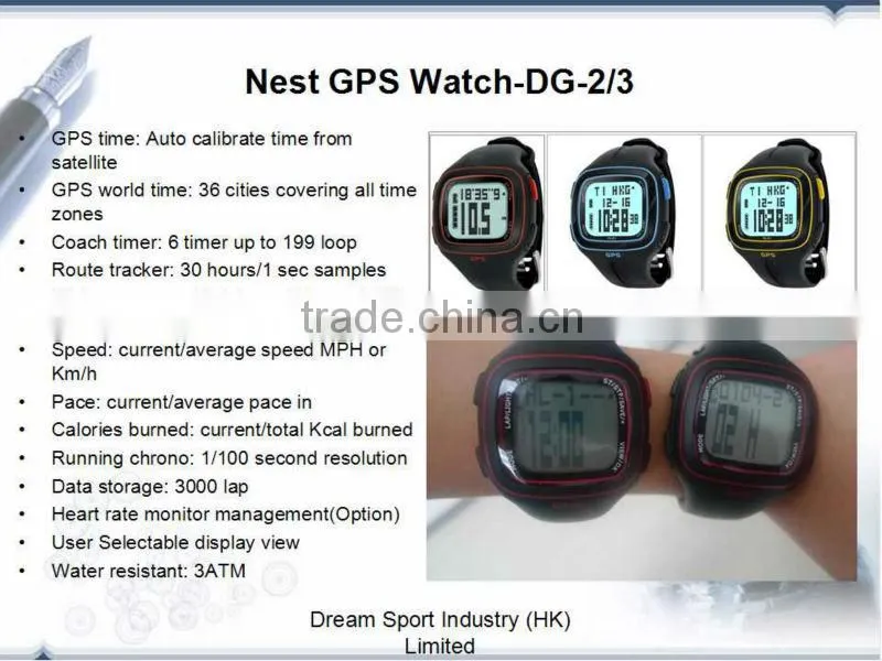 Dream Sport New smart Sports watch tracker ,gps personal latitude longitude