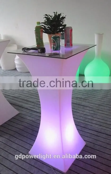 PE Plastic Bar Table with LED light and remote control YXF-6211A