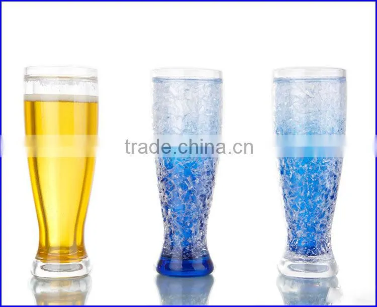 450ML 16OZ PBA free Ice gel freezer mugs beer tumbler cups with printing for promotion gift souvernirs
