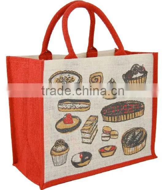 2016 burlap shopping bag
