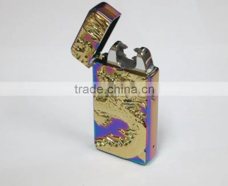 New Windproof cigarette cigar Lighter Personality Electronics usb novelty smoking Lighter Flameless Lighters for man women gift