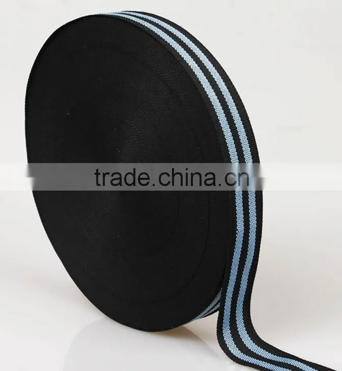 2.6cm mixed color plain polyester webbing