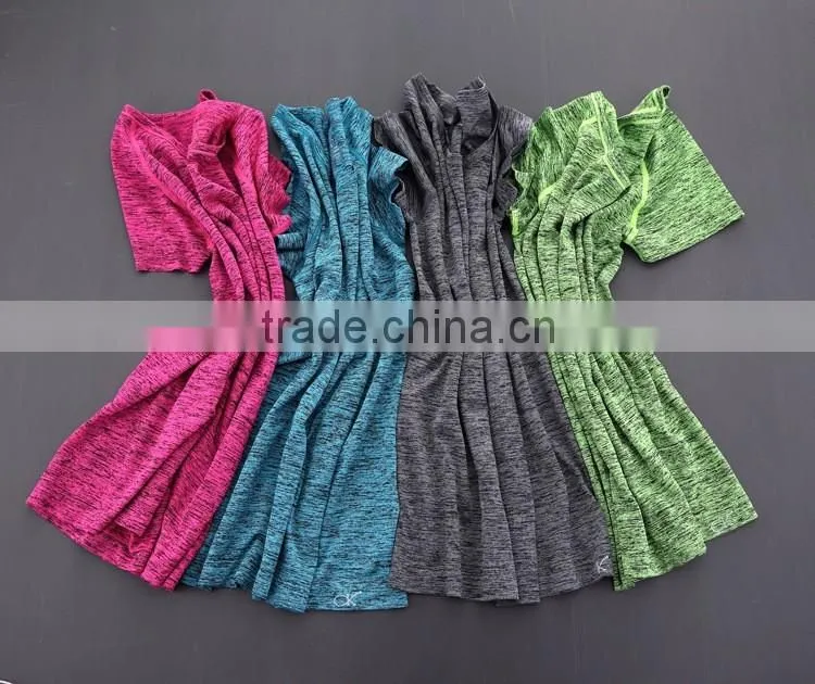 Custom Gym Yoga Shirt Women Short Sleeve T-Shirt Wholesale Yoga Wear
