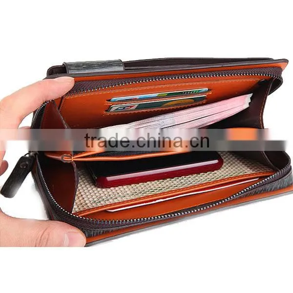 leather organizer fancy brand clutch wholesale wine purse