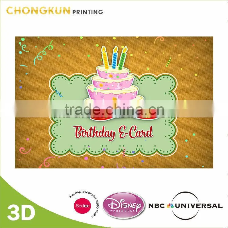 Custom 3D Happy Birthday Card