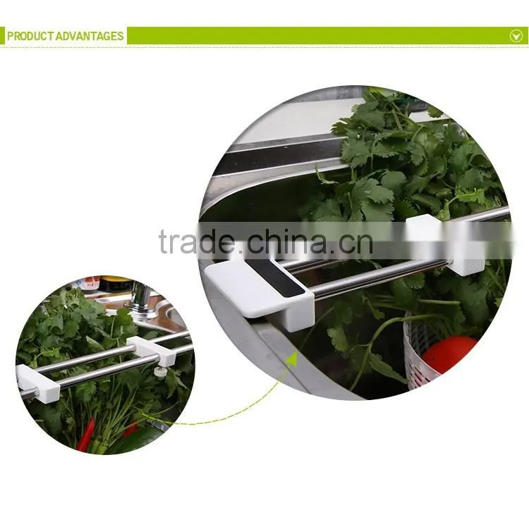 S/S+ABS 33.8*6*2.8 Hot stainless steel kitchen drying rack