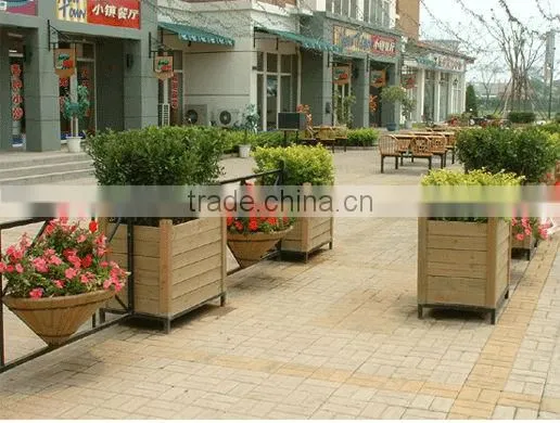 recycled eco friendly material wpc flower pot