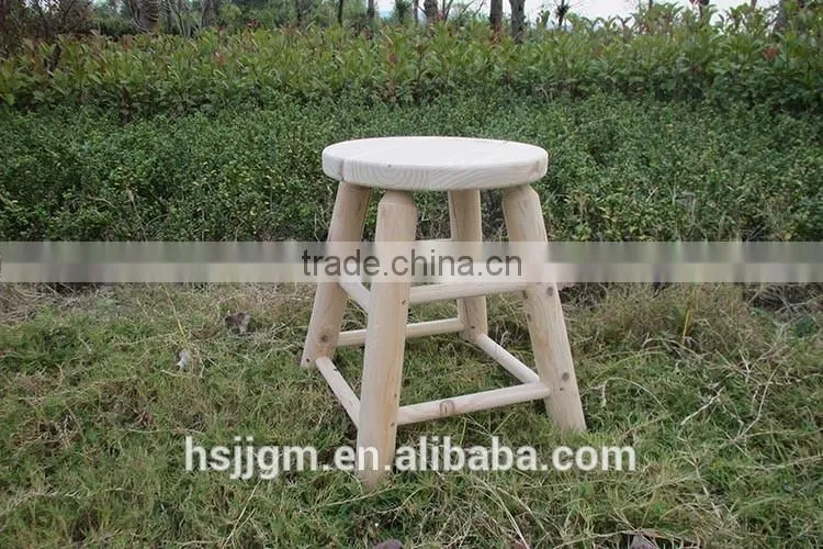 outdoor wooden garden stool