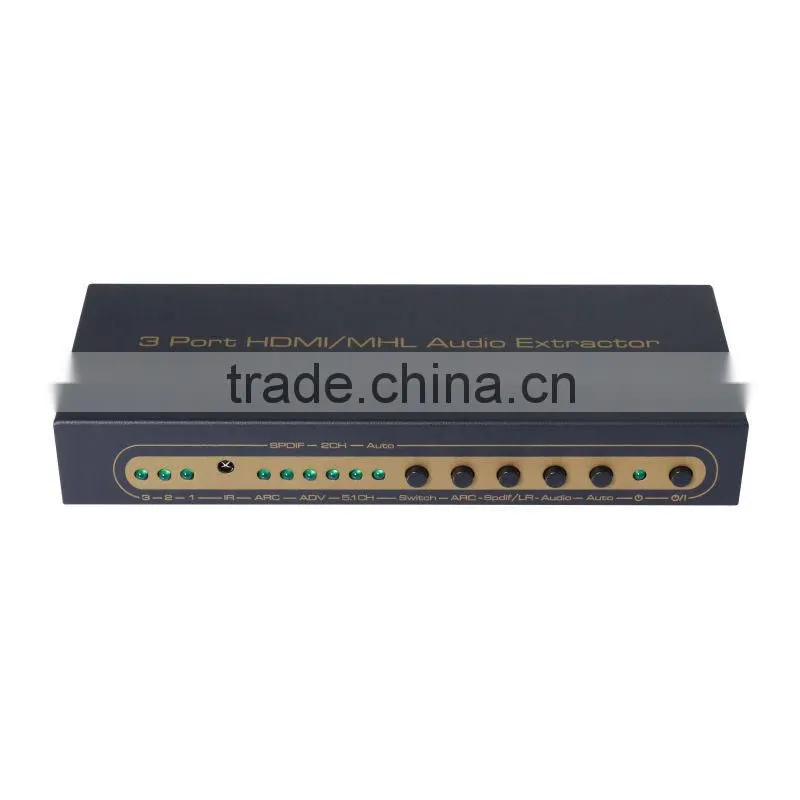 HDMI 3x1 switcher with 5.1ch 2ch audio out