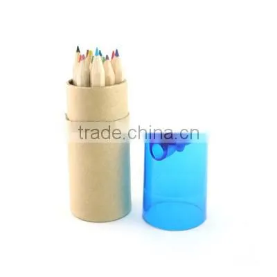12pcs Mini Coloured Pencil W Sharpener