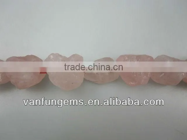 natural rough stone rose quartz