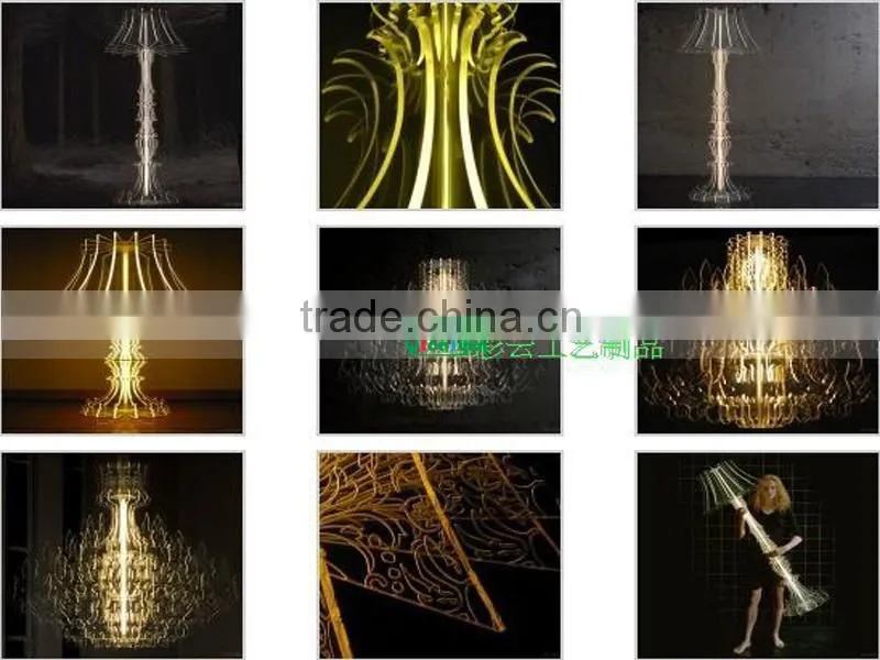fancy ornamental modern furniture lamp with LED