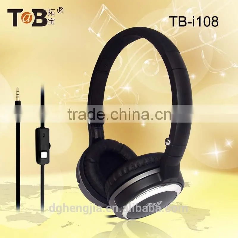 new products in 2015 wired headphone factory, headphone with microphone