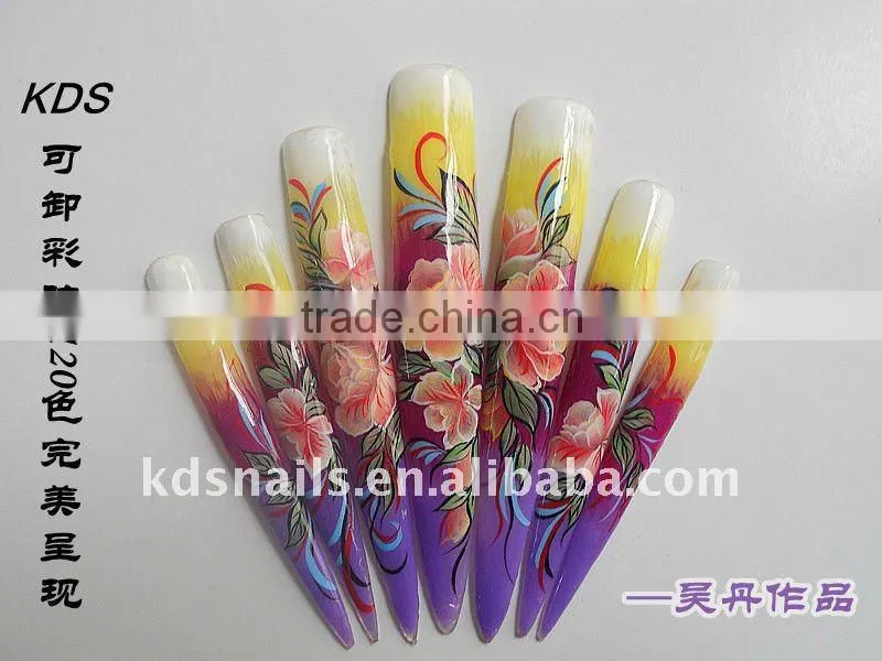 soak off color gel painting gel for nail art design