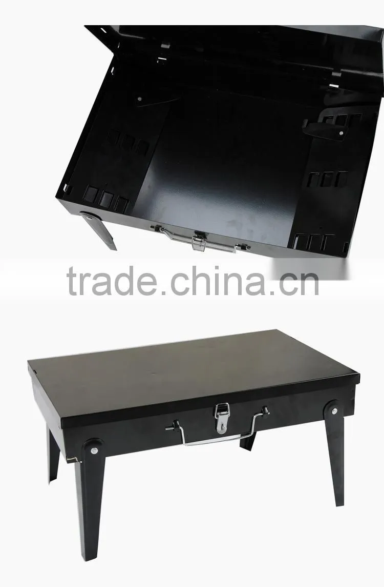 Fashion portable folding charcoal rotisserie bbq grill