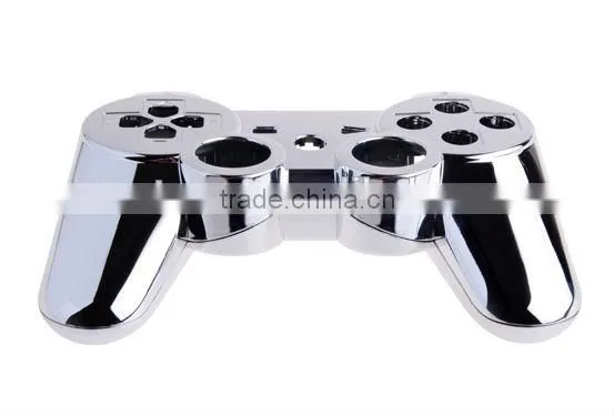 Glossy Chrome Silver Shell for ps3 controller replacement parts