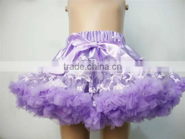 New arrival !! Lovely black princess lace chiffon petti skirt with bow and ruffle