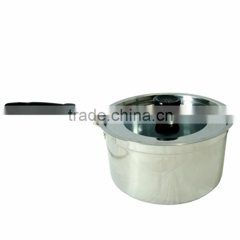 stainless steel 304 nonstick mini kitchen universal pot with seeable glass lid