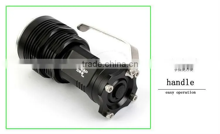 GOREAD Y50 Black Aluminum High bright rechargeable 1000lum T6 flashlight search light