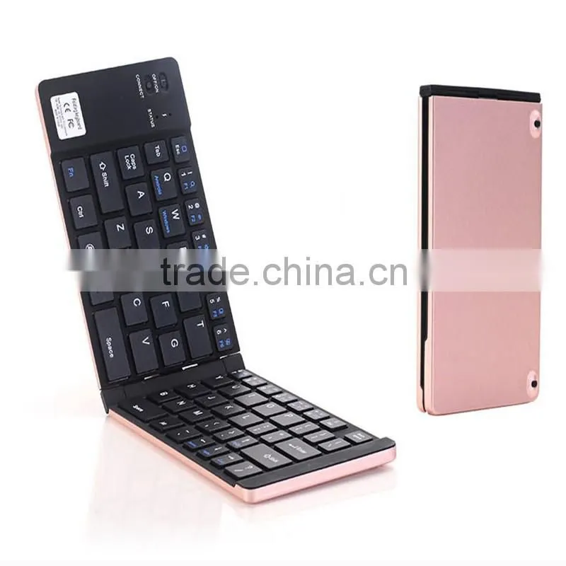 Universal Foldable Bluetooth Keyboard Slim Wireless Keyboard Compatible with Bluetooth-Enabled Tablet Devices & Smartphones
