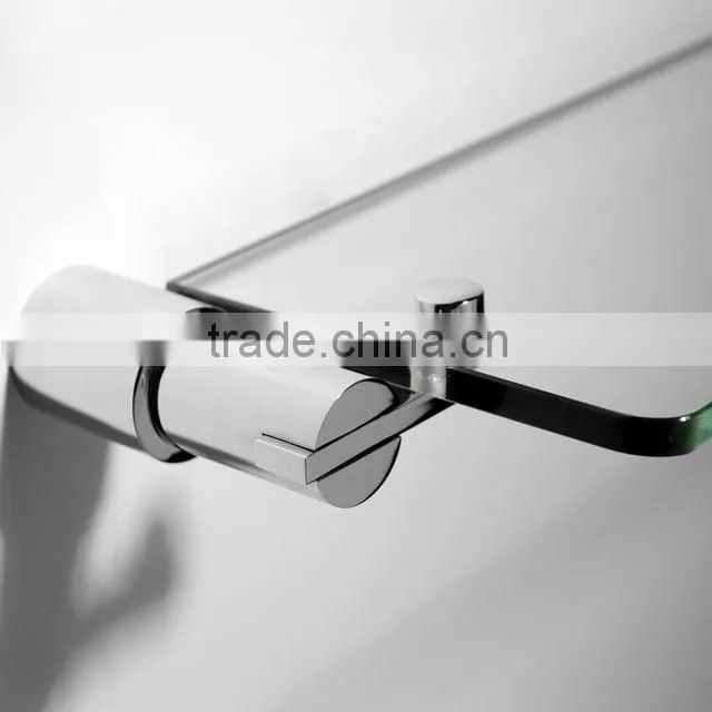 2014 new design high quality bathroom 2 tier glass shelf shampoo holder