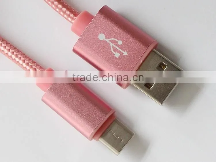 low price high quality braided Type C cable