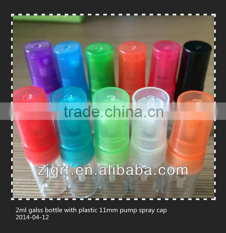 30ml plastic perfume plastic bottle cap with any color and any size