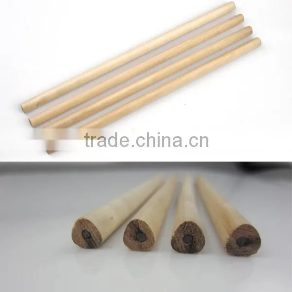 natural wood color triangular shape pencil