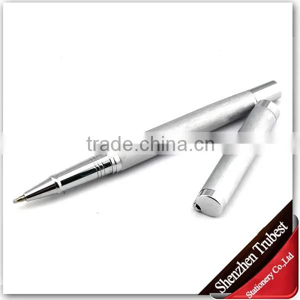 silver ballpoint pen