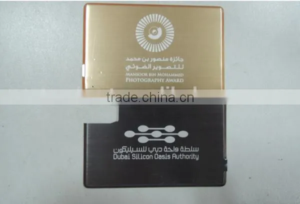 most thin credit card power bank with USB flash