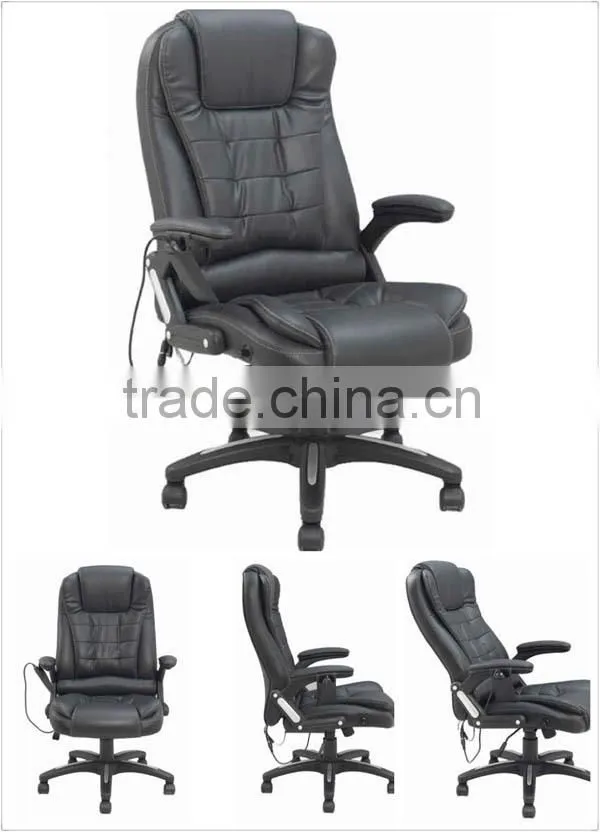 SAA ROHS CE certified Stylish 6 point massage chair leather office chair with armrest K-8901A-6