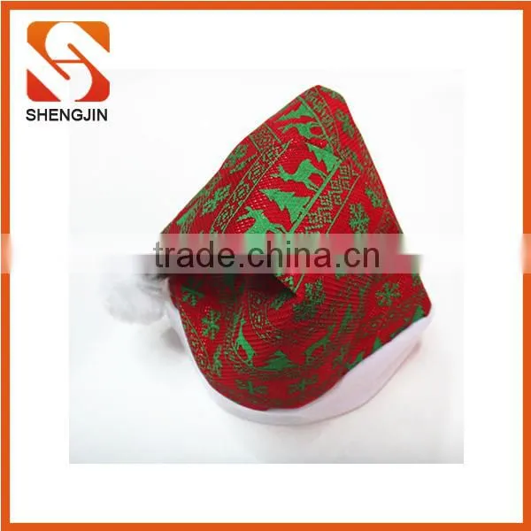SJ-6734 30*40 Christmas decoration gifts fleece adult santa hat