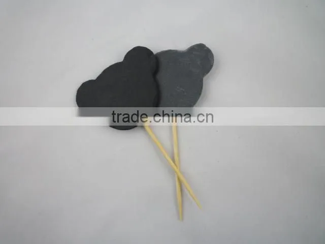new arrival black cupcake picks for party