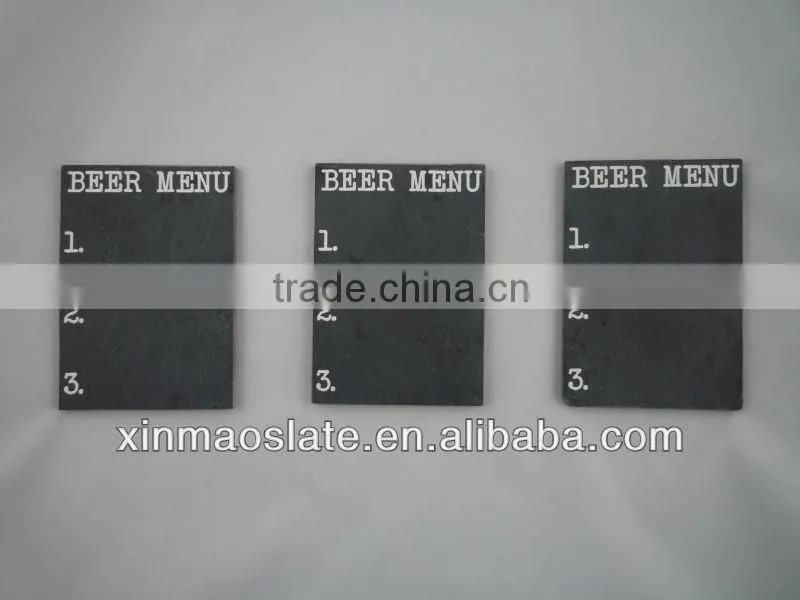 factory direct print laser or slate memo board slate chalk board