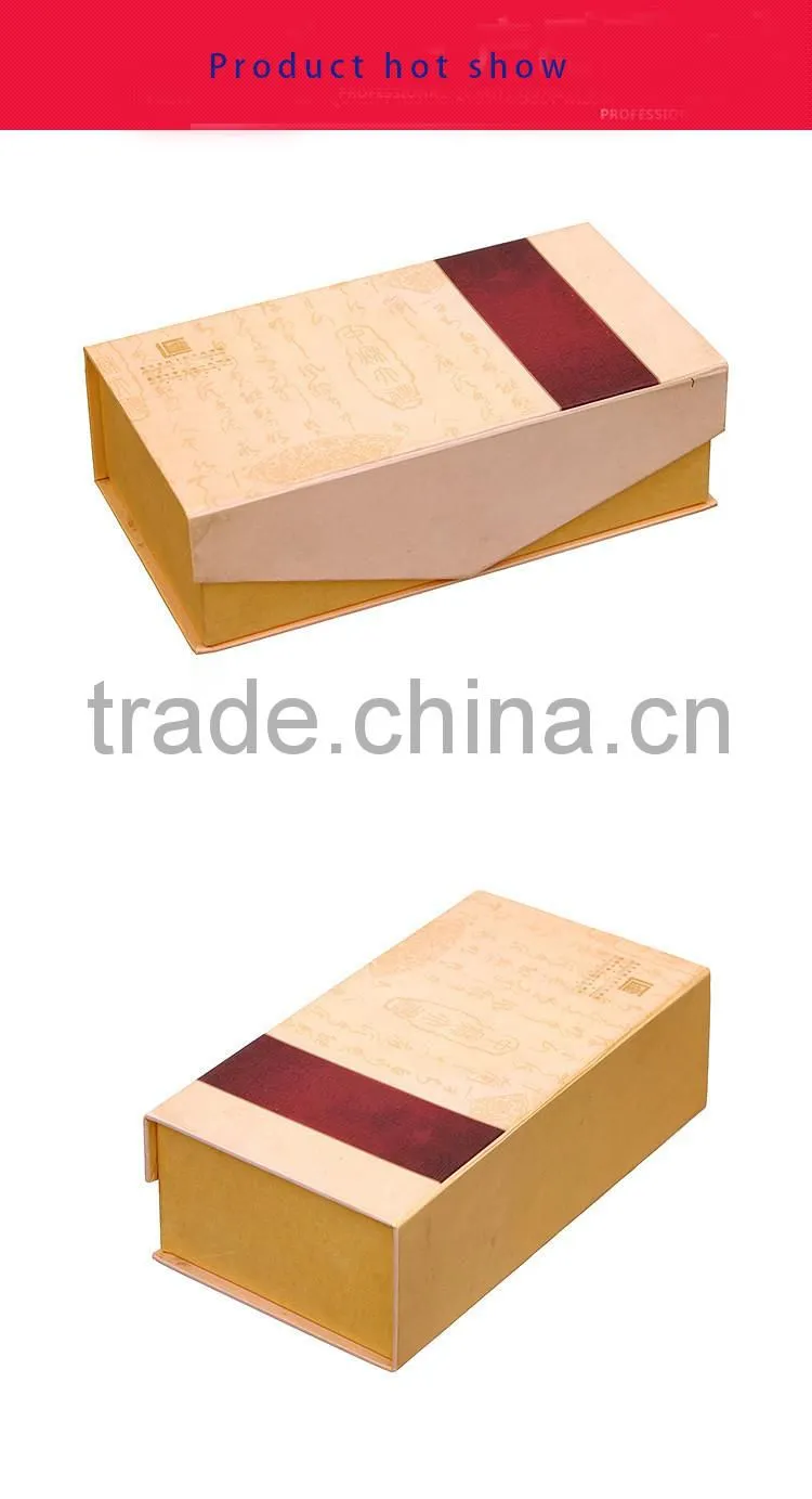 High quality flat packed paper folding box magnetic closure gift box