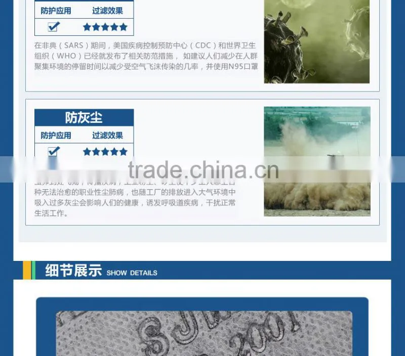 n95 gas mask fashion surgical mask pattern air purifying respirators disposable dust masks