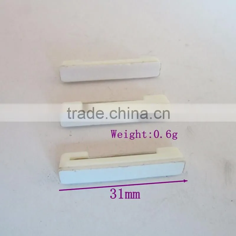 White Color Plastic adhesive safety pin for garments