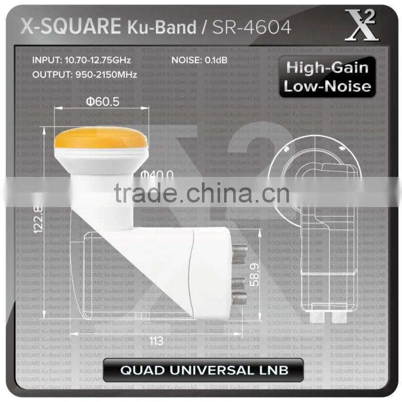 universal quad ku band high gain lnb